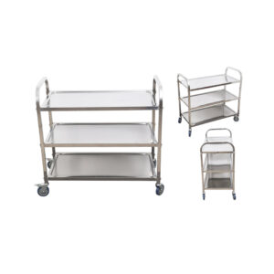 SOGA 2X 3 Tier 85x45x90cm Stainless Steel Kitchen Dinning Food Cart Trolley Utility Size Medium, Business & Industrial, Food Service, Food Service Carts, , ,  - NZ DEPOT 2