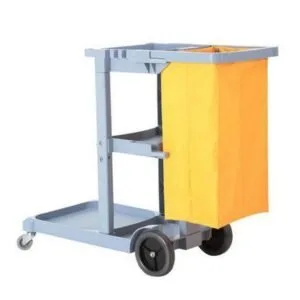 Buy SOGA 2X 3 Tier Multifunction Janitor Cleaning Waste Cart Trolley and Waterproof Bag Online - Business & Industrial/Food Service/Food Service Carts - 2 - NZ Depot Free Shipping