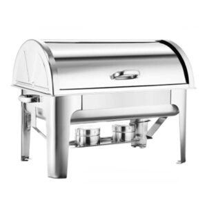 SOGA 2X 3L Triple Tray Stainless Steel Roll Top Chafing Dish Food Warmer, Furniture, Kitchen & Dining Room Furniture, Buffets, Sideboards & Kitchen Islands, , ,  - NZ DEPOT 2