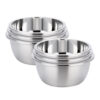 SOGA 2X 3Pcs Deepen Polished Stainless Steel Stackable Baking Washing Mixing Bowls Set Food Storage Basin, Home & Living>Kitchen & Dining>Bakeware>Mixing Bowls, , , , ,  - NZ DEPOT 1