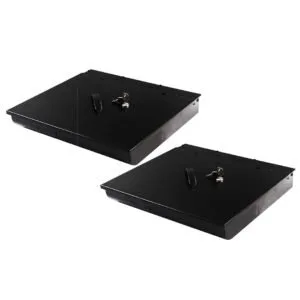 Buy SOGA 2X 4 Bills 8 Coins Cash Tray With Lockable Lid Heavy Duty Spare Cash Tray Black Online - Business & Industrial/Retail/Money Handling/Cash Register & POS Terminal Accessories/Cash Drawers & Trays - 1 - NZ Depot Free Shipping