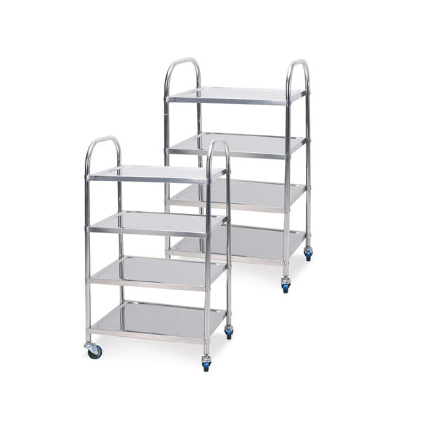 Soga 2X 4 Tier 860X540X1170 Stainless Steel Kitchen Dining Food Cart Trolley Utility, Business &Amp; Industrial, Food Service, Food Service Carts, , ,  - Nz Depot 1