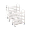 SOGA 2X 4 Tier Stainless Steel Kitchen Dinning Food Cart Trolley Utility Size Square Medium, Business & Industrial, Food Service, Food Service Carts, , ,  - NZ DEPOT 1