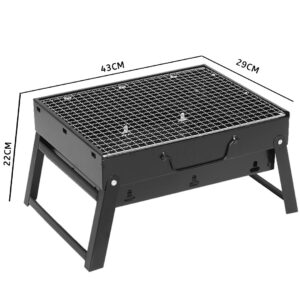 SOGA 2X 43cm Portable Folding Thick Box-type Charcoal Grill for Outdoor BBQ Camping, Sports & Outdoors, Camping & Hiking, Gas & Fuel Appliances, Portable Stoves, ,  - NZ DEPOT 2