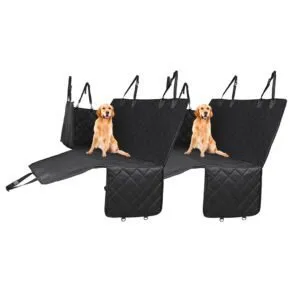Buy SOGA 2X 600D Oxford Cloth Waterproof Dog Car Cover Back Seat Protector Hammock Non-Slip Pet Mat Black Online - Pet Supplies/Dogs/Carriers & Travel Products - 1 - NZ Depot Free Shipping