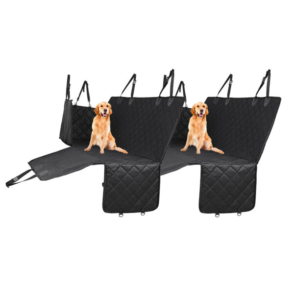 SOGA 2X 600D Oxford Cloth Waterproof Dog Car Cover Back Seat Protector Hammock Non-Slip Pet Mat Black, Pet Supplies>Dogs>Carriers & Travel Products, , , , ,  - NZ DEPOT 1