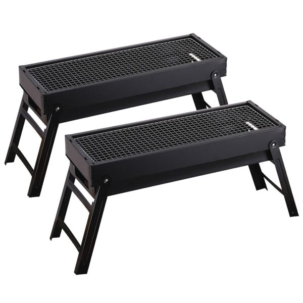 SOGA 2X 60cm Portable Folding Thick Box-type Charcoal Grill for Outdoor BBQ Camping, Sports & Outdoors>Camping & Hiking>Gas & Fuel Appliances>Portable Stoves, , , , ,  - NZ DEPOT 1