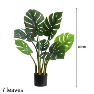 SOGA 2X 80cm Artificial Indoor Potted Turtle Back Fake Decoration Tree Flower Pot Plant, Home & Living, Home Decor, Artificial Plants, , ,  - NZ DEPOT 2