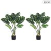 SOGA 2X 93cm Artificial Indoor Potted Turtle Back Fake Decoration Tree Flower Pot Plant, Home & Living>Home Decor>Artificial Plants, , , , ,  - NZ DEPOT 1