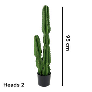 SOGA 2X 95cm Green Artificial Indoor Cactus Tree Fake Plant Simulation Decorative 2 Heads, Home & Living, Home Decor, Artificial Plants, ,  - NZ DEPOT 2