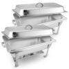 SOGA 2X 9L Stainless Steel Chafing Food Warmer Catering Dish Full Size, Furniture>Kitchen & Dining Room Furniture>Buffets, Sideboards & Kitchen Islands, , , , ,  - NZ DEPOT 1