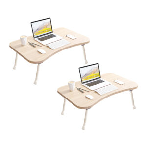 SOGA 2X Beige Portable Bed Table Adjustable Foldable Bed Sofa Study Table Laptop Mini Desk Breakfast Tray Home Decor, Desks & Computer Tables, , , , ,  - NZ DEPOT 1