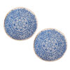 SOGA 2X Blue Carpet Soft Linen Bohemian Non-Slip Floor Retro Minimalist Round Rug Home Decor with Tassels, Home & Living>Home Decor>Rugs>Shaggy Rugs, , , , ,  - NZ DEPOT 1