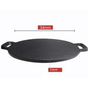 SOGA 2X Cast Iron Induction Crepes Pan Baking Cookie Pancake Pizza Bakeware, Home & Living, Kitchen & Dining, Cookware, Griddles & Grill Pans, ,  - NZ DEPOT 2