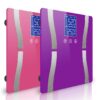 SOGA 2X Digital Body Fat Scale Bathroom Scales Weight Gym Glass Water LCD Purple/Pink, home & living, bathroom, bathroom accessories, bathroom scales, ,  - NZ DEPOT 1