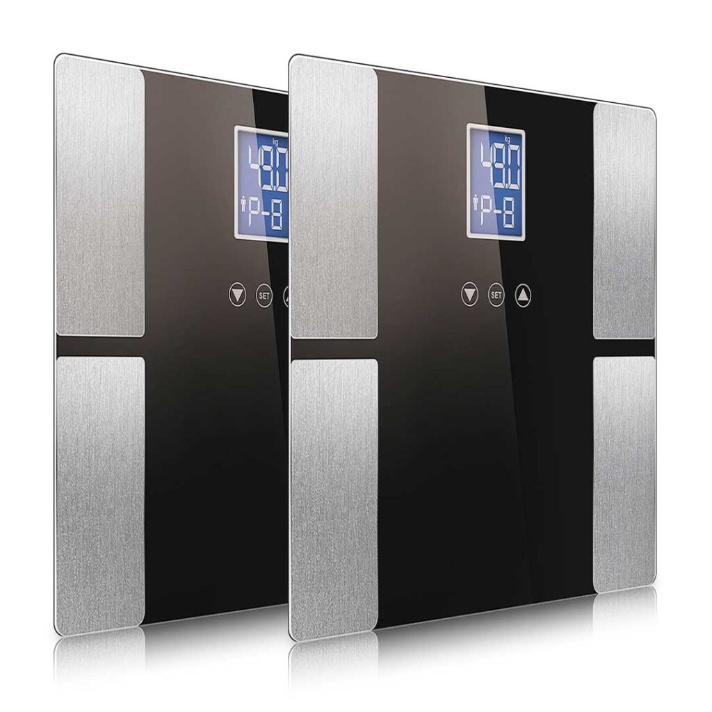 Buy SOGA 2X Digital Electronic LCD Bathroom Body Fat Scale Weighing ...