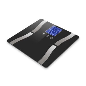 SOGA 2X Glass LCD Digital Body Fat Scale Bathroom Electronic Gym Water Weighing Scales Black/Blue, home & living > bathroom > bathroom accessories > bathroom scales, , , , ,  - NZ DEPOT 2