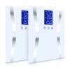 SOGA 2X Glass LCD Digital Body Fat Scale Bathroom Electronic Gym Water Weighing Scales White, home & living > bathroom > bathroom accessories > bathroom scales, , , , ,  - NZ DEPOT 1