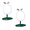 SOGA 2X Green Antler LED Light Makeup Mirror Tabletop Vanity Home Decor, Home>Bathroom>Bathroom Accessories>Bathroom Storage, , , , ,  - NZ DEPOT 1