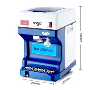 SOGA 2X Ice Shaver Commercial Electric Stainless Steel Ice Crusher Slicer Machine 120KG/h, Electronics & Appliances, Appliances, Small Kitchen Appliances, Specialty Appliances, Ice Maker,  - NZ DEPOT 2