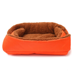 SOGA 2X Orange Dual-purpose Cushion Nest Cat Dog Bed Warm Plush Kennel Mat Pet Home Travel Essentials, Pet Supplies, Dogs, Carriers & Travel Products, , ,  - NZ DEPOT 2