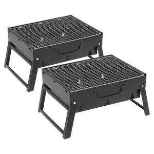 SOGA 2X Portable Mini Folding Thick Box-type Charcoal Grill for Outdoor BBQ Camping - NZ DEPOT