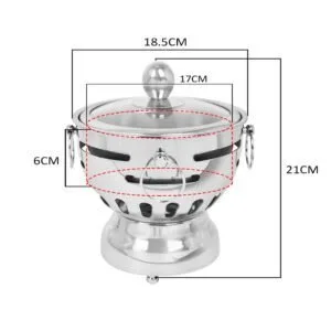 Buy SOGA 2X Stainless Steel Mini Asian Buffet Hot Pot Single Person Shabu Alcohol Stove Burner with Glass Lid Online - Business & Industrial/Food Service/Plate & Dish Warmers - 2 - NZ Depot Free Shipping