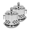 SOGA 2X Stainless Steel Mini Asian Buffet Hot Pot Single Person Shabu Alcohol Stove Burner with Lid, Business & Industrial>Food Service>Plate & Dish Warmers, , , , , - NZ DEPOT 1
