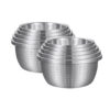 SOGA 2X Stainless Steel Nesting Basin Colander Perforated Kitchen Sink Washing Bowl Metal Basket Strainer Set of 5, Home & Living>Kitchen & Dining>Bakeware>Mixing Bowls, , , , ,  - NZ DEPOT 1