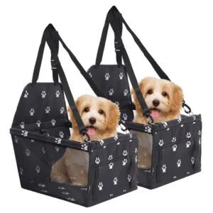 Buy SOGA 2X Waterproof Pet Booster Car Seat Breathable Mesh Safety Travel Portable Dog Carrier Bag Black Online - Pet Supplies/Dogs/Carriers & Travel Products - 1 - NZ Depot Free Shipping
