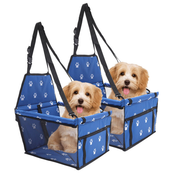 SOGA 2X Waterproof Pet Booster Car Seat Breathable Mesh Safety Travel Portable Dog Carrier Bag Blue, Pet Supplies, Dogs, Carriers & Travel Products, , ,  - NZ DEPOT 1