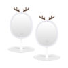 SOGA 2X White Antler LED Light Makeup Mirror Tabletop Vanity Home Decor, Home>Bathroom>Bathroom Accessories>Bathroom Storage, , , , ,  - NZ DEPOT 1