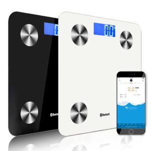 SOGA 2X Wireless Bluetooth Digital Body Fat Scale Bathroom Health Analyser Weight Black/White, home & living > bathroom > bathroom accessories > bathroom scales, , , , ,  - NZ DEPOT 1