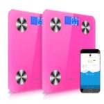 SOGA 2X Wireless Bluetooth Digital Body Fat Scale Bathroom Health Analyser Weight Pink, home & living > bathroom > bathroom accessories > bathroom scales, , , , ,  - NZ DEPOT 1