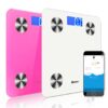 SOGA 2X Wireless Bluetooth Digital Body Fat Scale Bathroom Health Analyser Weight White/Pink, home & living > bathroom > bathroom accessories > bathroom scales, , , , ,  - NZ DEPOT 1