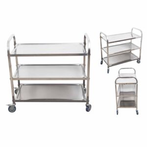 SOGA 3 Tier 75x40x83.5cm Stainless Steel Kitchen Dinning Food Cart Trolley Utility Size Small, Business & Industrial, Food Service, Food Service Carts, , ,  - NZ DEPOT 2