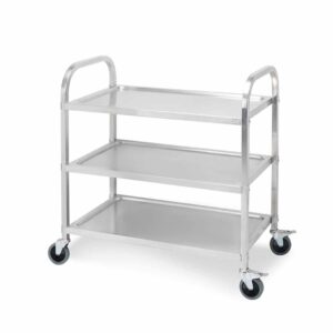 SOGA 3 Tier 75x40x83.5cm Stainless Steel Kitchen Dinning Food Cart Trolley Utility Size Small, Business & Industrial, Food Service, Food Service Carts, , ,  - NZ DEPOT 1