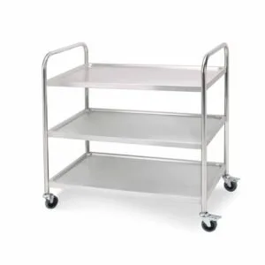 Buy SOGA 3 Tier 81x46x85cm Stainless Steel Kitchen Dinning Food Cart Trolley Utility Round Small Online - Business & Industrial/Food Service/Food Service Carts - 1 - NZ Depot Free Shipping