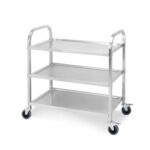 SOGA 3 Tier 85x45x90cm Stainless Steel Kitchen Dinning Food Cart Trolley Utility Size Medium, Business & Industrial>Food Service>Food Service Carts, , , , ,  - NZ DEPOT 1