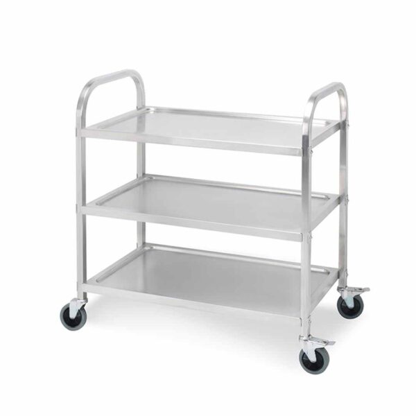 Soga 3 Tier 85X45X90Cm Stainless Steel Kitchen Dinning Food Cart Trolley Utility Size Medium, Business &Amp; Industrial, Food Service, Food Service Carts, , ,  - Nz Depot 1