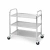SOGA 3 Tier 95x50x95cm Stainless Steel Kitchen Dinning Food Cart Trolley Utility Size Large, Business & Industrial>Food Service>Food Service Carts, , , , ,  - NZ DEPOT 1