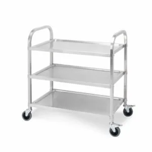 Buy SOGA 3 Tier 95x50x95cm Stainless Steel Kitchen Dinning Food Cart Trolley Utility Size Large Online - Business & Industrial/Food Service/Food Service Carts - 1 - NZ Depot Free Shipping