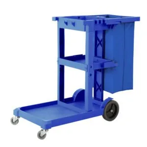 Buy SOGA 3 Tier Multifunction Janitor Cleaning Waste Cart Trolley and Waterproof Bag Blue Online - Business & Industrial/Food Service/Food Service Carts - 2 - NZ Depot Free Shipping