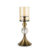 SOGA 38cm Glass Candle Holder Candle Stand Glass/Metal, Home & Living>Home Decor>Candles & Holders>Candle Accessories, , , , ,  - NZ DEPOT 1