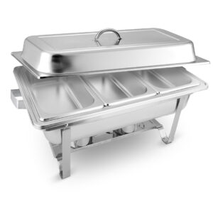 SOGA 3L Triple Tray Stainless Steel Chafing Food Warmer Catering Dish, Furniture, Kitchen & Dining Room Furniture, Buffets, Sideboards & Kitchen Islands, , , smokers - NZ DEPOT 1