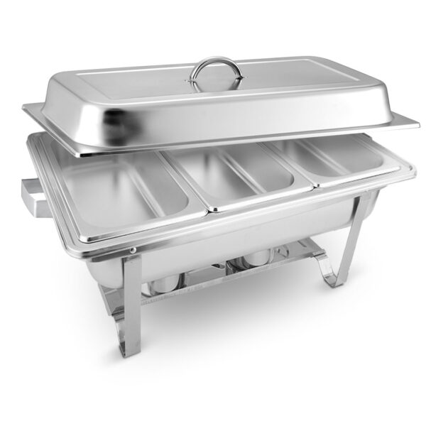 SOGA 3L Triple Tray Stainless Steel Chafing Food Warmer Catering Dish, Furniture>Kitchen & Dining Room Furniture>Buffets, Sideboards & Kitchen Islands, , , , ,  - NZ DEPOT 1