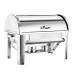 SOGA 3L Triple Tray Stainless Steel Roll Top Chafing Dish Food Warmer, Furniture>Kitchen & Dining Room Furniture>Buffets, Sideboards & Kitchen Islands, , , , ,  - NZ DEPOT 1