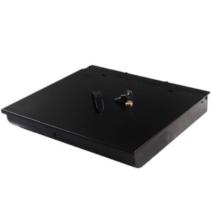 SOGA 4 Bills 8 Coins Cash Tray With Lockable Lid Heavy Duty Spare Cash Tray Black, Business & Industrial, Retail, Money Handling, Cash Register & POS Terminal Accessories, Cash Drawers & Trays,  - NZ DEPOT 1