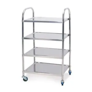 Buy SOGA 4 Tier 860x540x1170 Stainless Steel Kitchen Dining Food Cart Trolley Utility Online - Business & Industrial/Food Service/Food Service Carts - 1 - NZ Depot Free Shipping