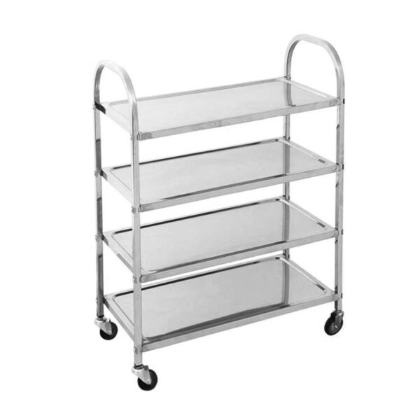SOGA 4 Tier 950x500x1220 Stainless Steel Kitchen Dining Food Cart Trolley Utility, Business & Industrial, Food Service, Food Service Carts, , ,  - NZ DEPOT 1